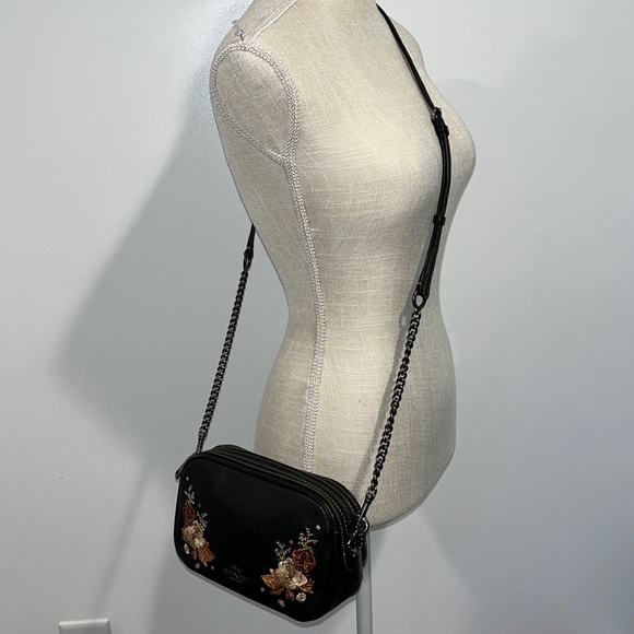 SOLD - Coach Isla Floral Tattoo Chain Crossbody Bag - Picture 4 of 15